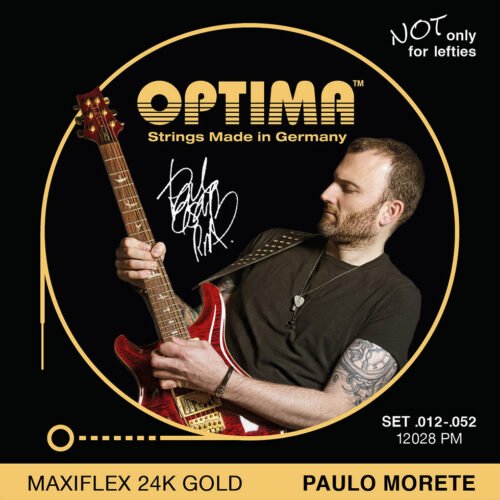 Optima cordes Maxiflex Or 24 K "Paulo Morete" signature - guitare électrique 12-52