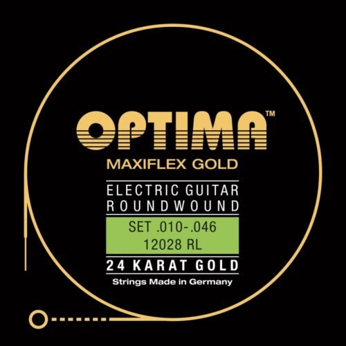 Optima cordes Maxiflex Or 24 K - guitare électrique 10-46