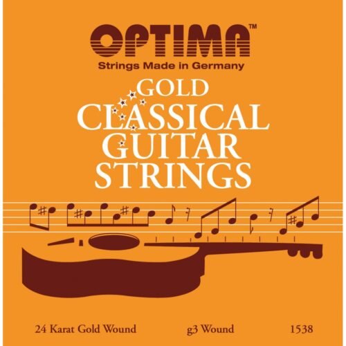 Optima cordes Or 24 K médium nylon - Guitare classique G3 wound