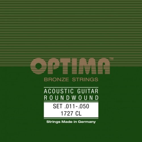 Cordes Optima Bronze guitare acoustique 11-50 – Son puissant et résonance parfaite. Optima Bronze acoustic guitar 11-50 – Premium German craftsmanship for warm and resonant sound.