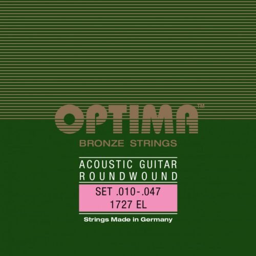 Cordes Optima Bronze guitare acoustique 10-47 – Son puissant et résonance parfaite. Optima Bronze acoustic guitar 10-47 – Premium German craftsmanship for warm and resonant sound.