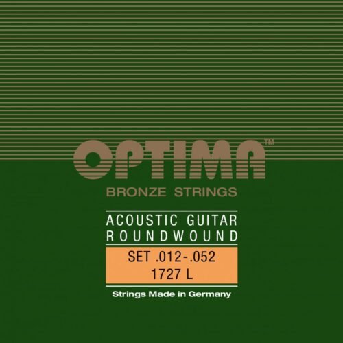 Cordes Optima Bronze guitare acoustique 12-52 – Son puissant et résonance parfaite. Optima Bronze acoustic guitar 12-52 – Premium German craftsmanship for warm and resonant sound.