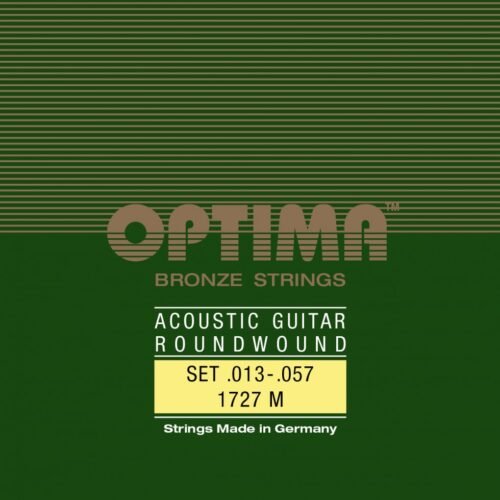 Cordes Optima Bronze guitare acoustique 13-57 – Son riche et résonance parfaite. Optima Bronze acoustic guitar 13-57 – Rich tone and perfect resonance.