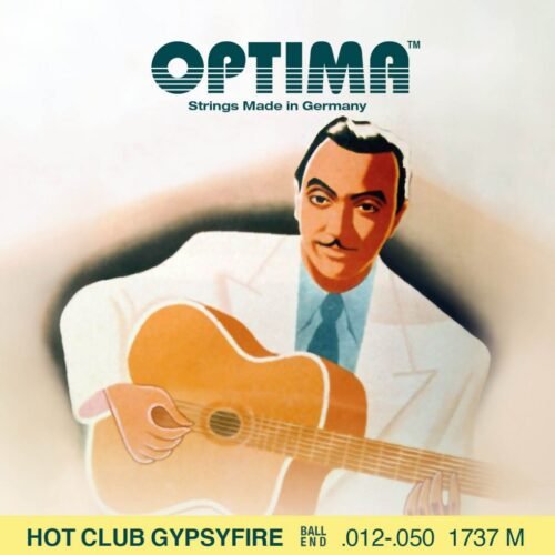 Optima Manouche Guitarre Hot Club Gypsyfire - guitare acoustique manouche Ball End 12-50