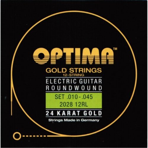 Optima cordes Or 24 K - guitare électrique 12 cordes 10-45