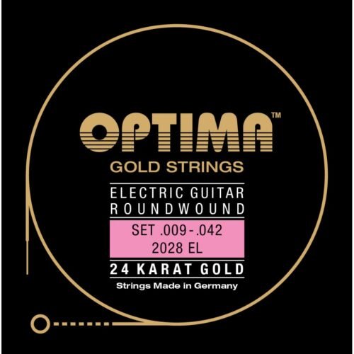 Optima cordes Or 24 K - guitare électrique 9-42