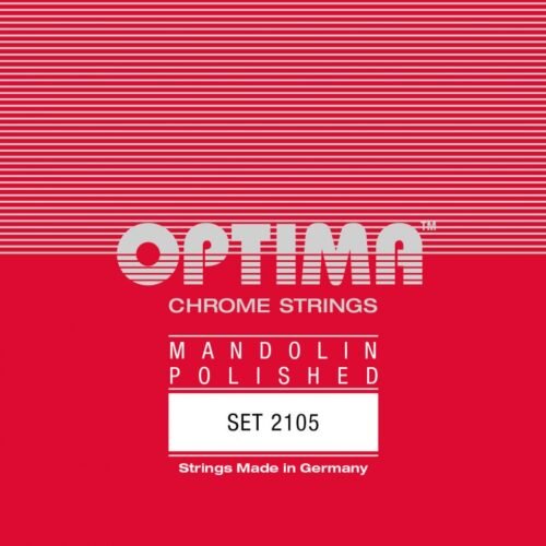 Optima cordes Chrome Red Label - Mandoline 8 cordes finement polies 10-36