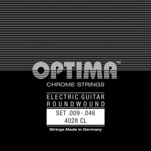 Cordes guitare 9-46 Optima Chrome – Son puissant et qualité allemande.