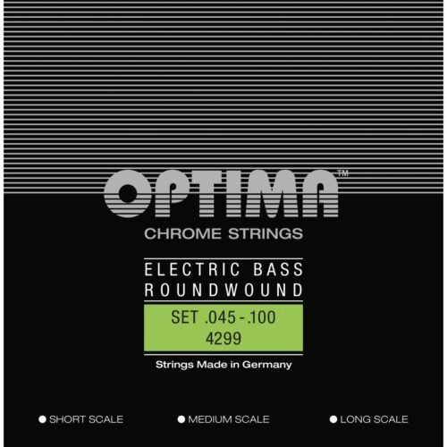 Cordes de basse électrique - Optima Chrome 45-100