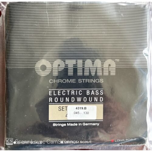Cordes de basse 45-130 Optima Chrome – Son puissant et qualité allemande. Optima Chrome bass strings 45-130 – Powerful sound and premium German craftsmanship.