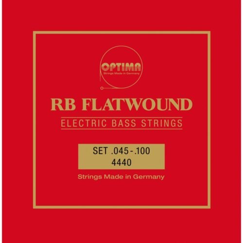 Optima cordes RB Flatwound Chrome - basse électrique 45-100