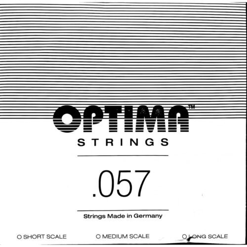 Optima cordes RB Flatwound Chrome - Basse électrique .057 Corde seule