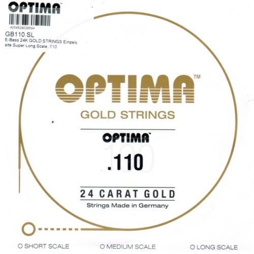 Optima Gold 24 K strings - Custom Set- Electric bass 50-110 Super long scale