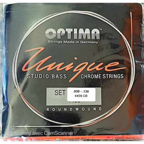 Optima cordes Unique Chrome - basse électrique 6 cordes 30-130