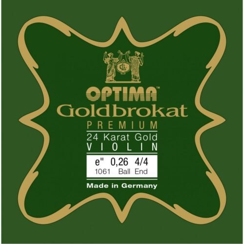 Optima Cordes Goldbrokat Or 24K - Violon 4/4 corde E seule
