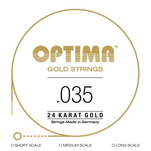 Optima cordes OR 24 K - basse électrique .035 corde seule Super longue échelle