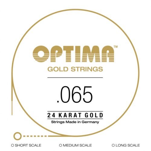 Optima cordes OR 24 K - basse électrique .065 corde seule Super longue échelle
