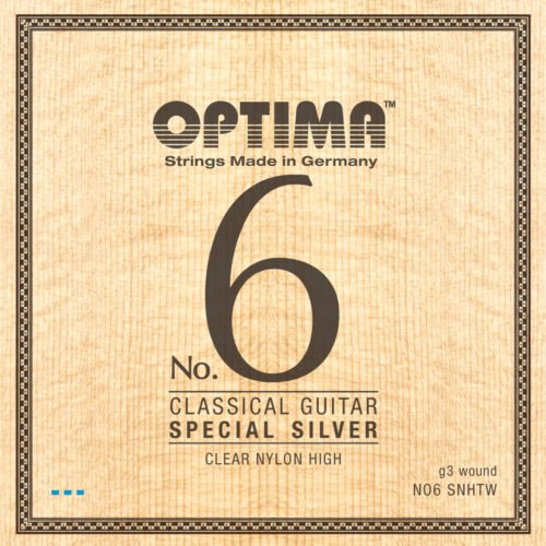 Optima cordes Argent No.6 high nylon - Guitare classique G3 wound