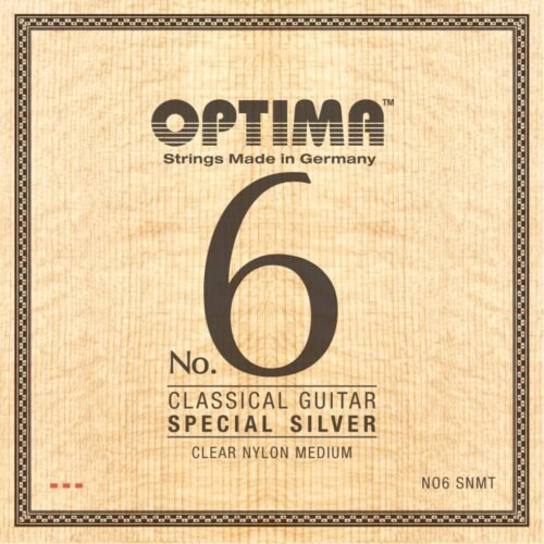 Optima cordes Argent No.6 médium nylon - Guitare classique G3 plain